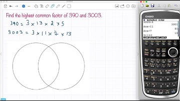 HCF LCM Venn diagrams