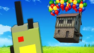 I Attached 1000 BALLOONS to a Skyscraper and Made it Fly! (Teardown Mods)