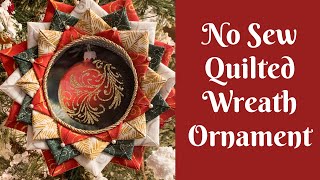 Christmas Crafts: No Sew Quilted Wreath Ornament