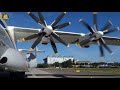 World's LARGEST TURBOPROP An-22 starts huge contra-rotating engines, just MASSIVE PLANES! [AirClips]