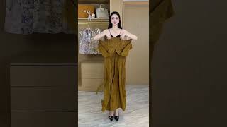 🎉Women Knitted Sweater, Autumn and Winter Color Block Long Sleeve Tassee #fashion #dance#dance
