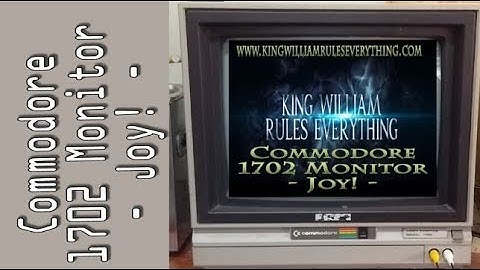 Commodore 1702 Monitor - Finally Got One!!!!!!!!!