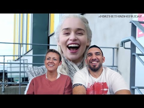 Tour the Game of Thrones Set with Emilia Clarke REACTION!!