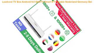 Leadcool TV Box Android 9.0 QHDTV Smart IPTV Arabic Nederland Germany Bel
