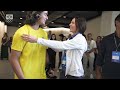 Primeiro medalhista brasileiro em Jogos Olímpicos de Inverno, Zion Bethonico visitou o CT do COB