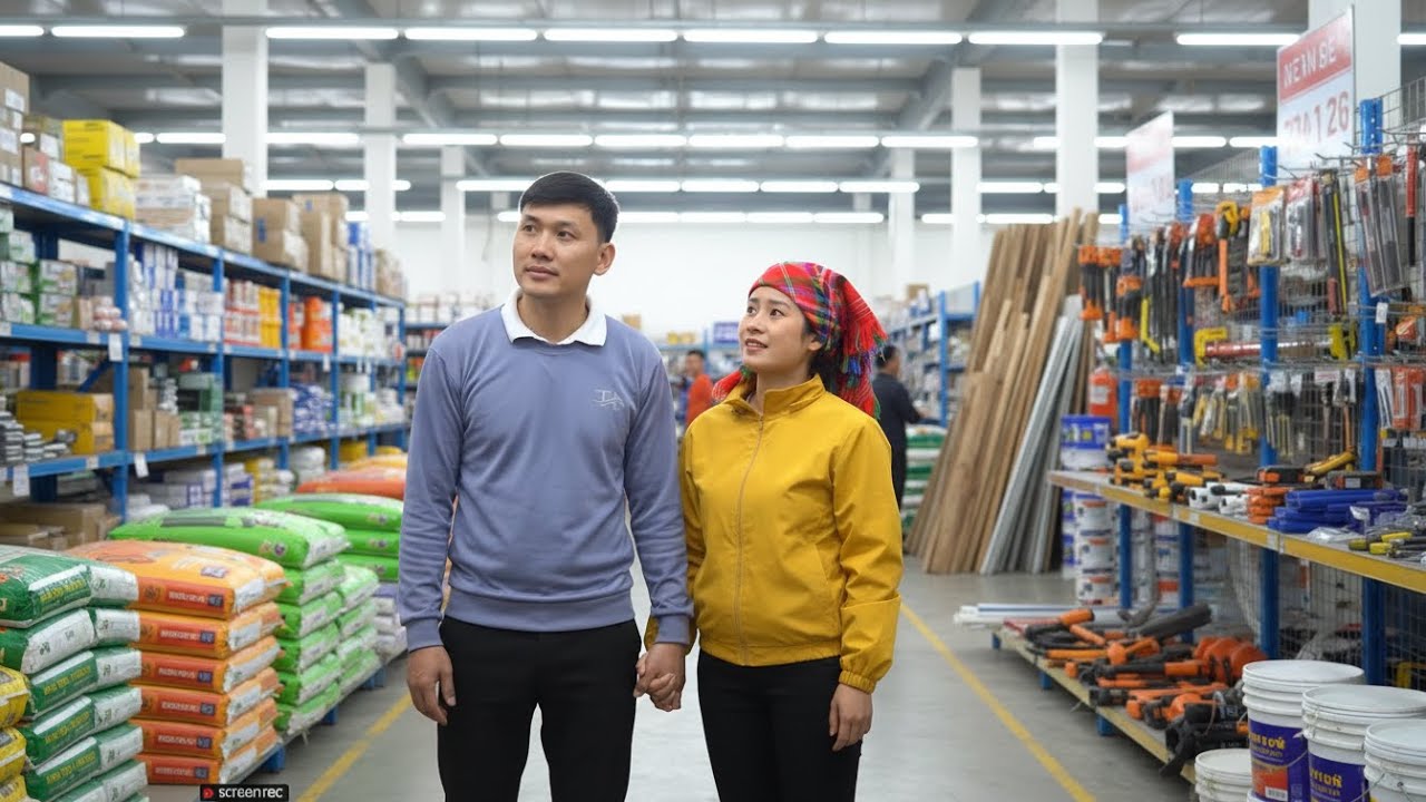 Quang & Linda Buy Building Materials for a Small Kitchen | New Life Journey