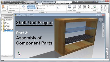 Inventor Shelf Unit Project - Part3 - Assembly of Component Parts