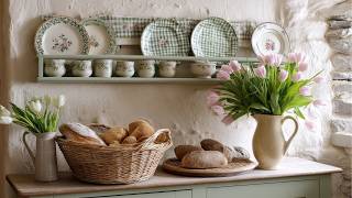 Small Cottage Kitchen Makeover ✨ Farmhouse Charm &amp; Gingham Decor Ideas