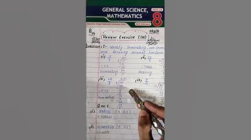Class 8 Maths Review Exercise 1 | #viral #auuamath #shorts