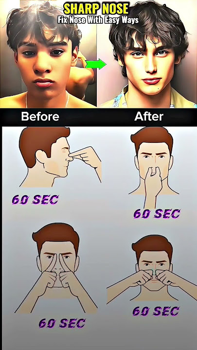 Perbaiki Bentuk Hidung Anda #hidung #garis rahang #fashion pria