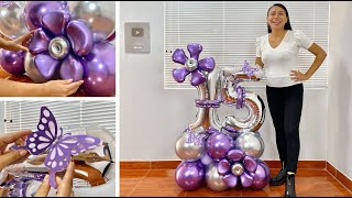 Como hacer un Bouquet de Globos para 15 años  15th Birthday Balloon Bouquet