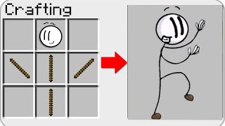 HOW TO CRAFT a Henry Stickmin Distraction Dance in Minecraft? SECRET RECIPE MEME *WOW*