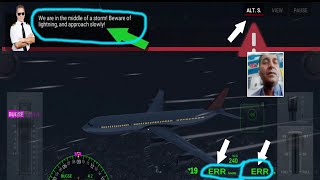 Beware of lightning Airbus A340 Simple Landing screenshot 4
