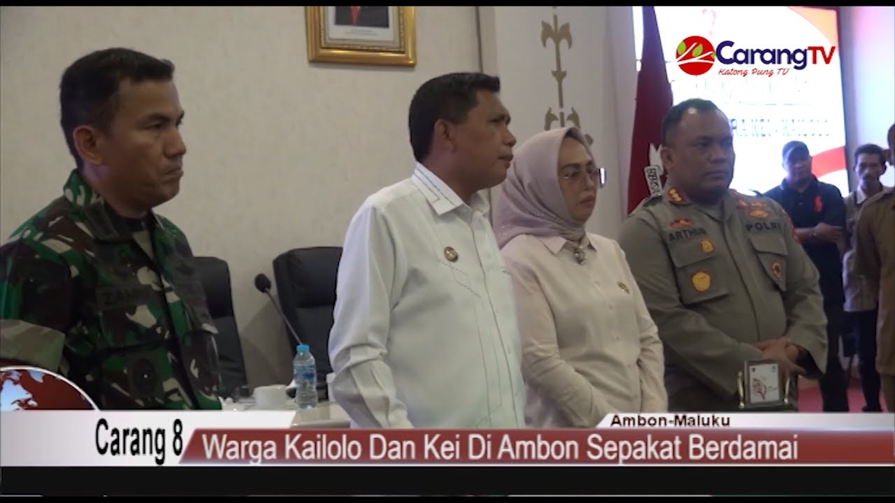 Warga Kailolo Dan Kei Di Ambon Sepakat Berdamai | Carang TV