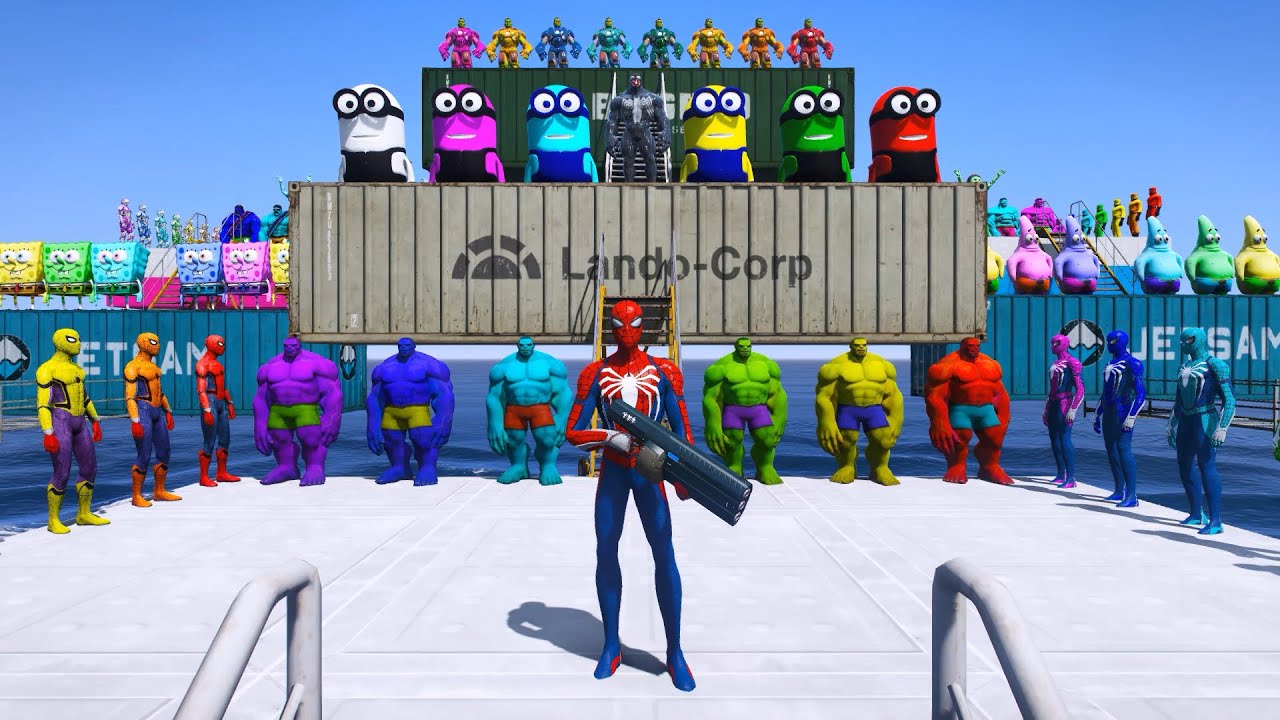 GTA 5 Epic Ragdolls | Spiderman and Super Heroes Jumps/fails (Euphoria Physics) Episode 98