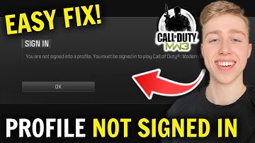 COD MW3 You Are Not Signed Into A Profile / Fix Xbox Gamebar