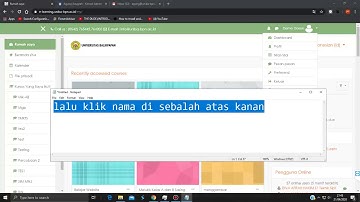 Tutorial E-learning 10 | Tata Cara Connect Zoom Pada E-learning | Part 1| Mengubah Email Elearning |