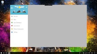 C# WPF Material Design UI: Animated Colorful Navigation Drawer