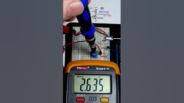 PNP BJT Emitter Follower Voltage Demo Circuit Multimeter Measured #measuringtool #schematics #howto