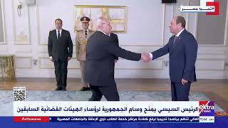 الرئيس السيسي يشهد أداء اليمين الدستورية لرؤساء الهيئات القضائية الجدد