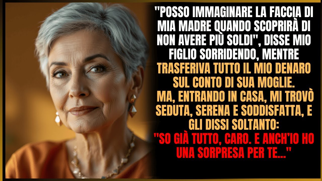 «Immagino la sua faccia vedendo il conto vuoto», disse mio figlio sorridendo mentre lo svuotava.