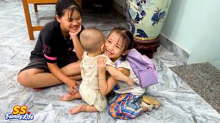 Baby Kim was excited to see Diem just as she finished school
