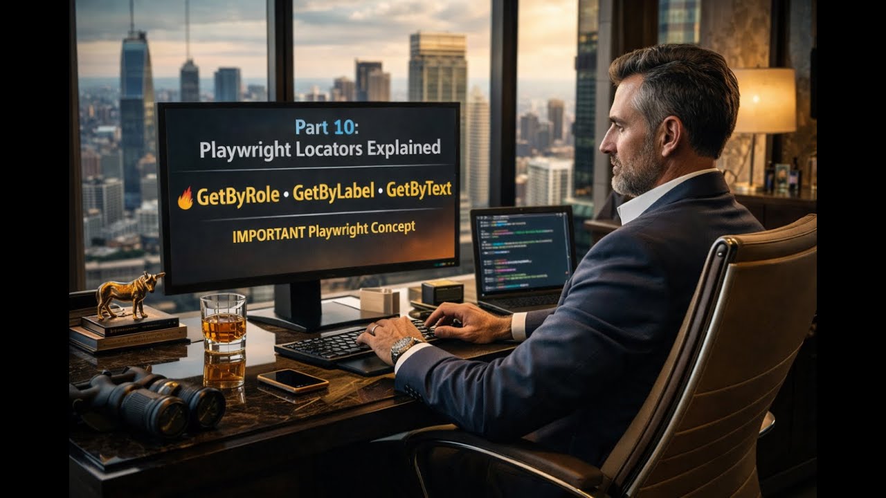 Part 10 Playwright Locators Explained 🔥GetByRole GetByLabel GetByText  IMPORTANT Playwright With JS