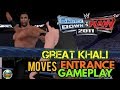 WWE SvR 2011: Move & Entrance Great Khali - Easy + Gameplay (Android)