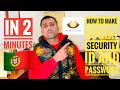 Social security niss number id or password  in portugal   how to create in 2 minutes