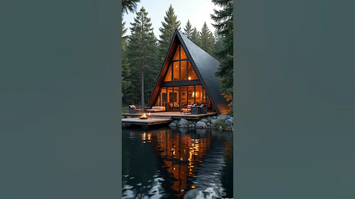 Ultimate Cozy Cabin Interior! 😍 Must-See Lakeside A-Frame Tour 🏡
