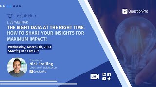 LIVE WEBINAR | The right data at the right time:  A guide to elevating your research impact