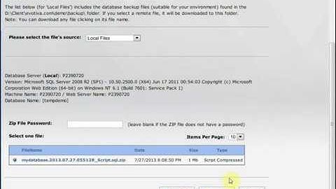 DNNBackup: Cloning  an Evoq Social (on the Cloud) to a remote (not Azure) machine
