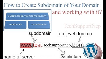 How to Create Subdomain of Domain?