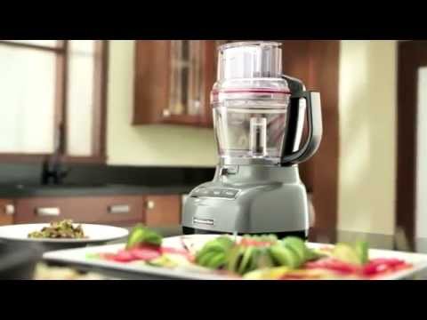 14-Cup Food Processor with Commercial-Style Dicing Kit Contour Silver  KFP1466CU