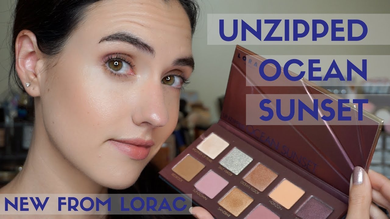 NEW LORAC Unzipped Ocean Sunset Palette Swatches Tutorial YouTube