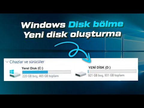 Windows Disk Bölme