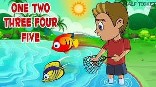 One Two Three Four Five | Nursery Rhymes And Kids Songs With Lyrics Resimi