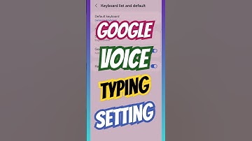 How to enable & disable google voice typing on Android? #shortsfeed #shorts #trending #voicetyping
