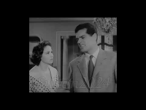 عمر الشريف وفاتن مشهد من فيلم سيدة القصر