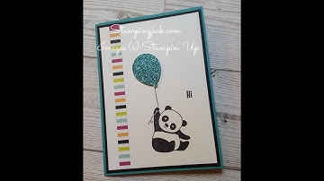 Quick & Easy Card using Party Pandas Stamp Set