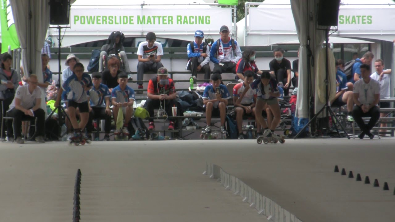 20180706 WFSC2018 SpeedSlalom Semifinals Wang Yu Yu  - Ting Yu En (win)