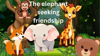 The elephant seeking friendship| friendship seeking elephant| #english short story| #moral kid story