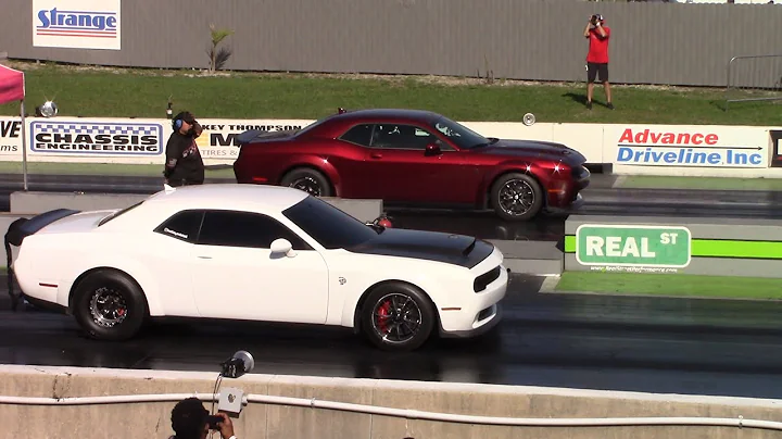 Hellcat Redeye vs Dodge Demon, Hellcat Charger & Redeye Challenger 1/4 Mile Drag Races