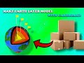 How To Make Earth Layer Model With Cardboard Make 3d Earth Layer Model For School Project 