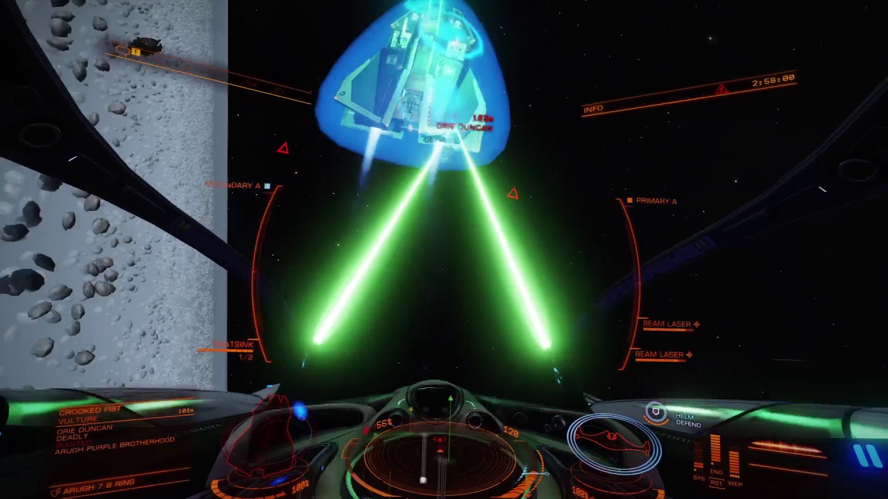 Elite Dangerous - GU-97 Fighter Bounty Hunting with Sidious