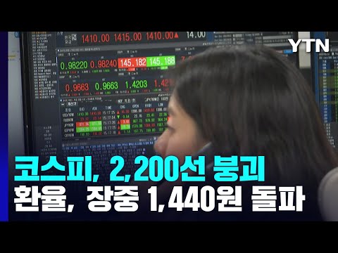 코스피, 급락...환율, 장중 1,440원 돌파 / YTN
