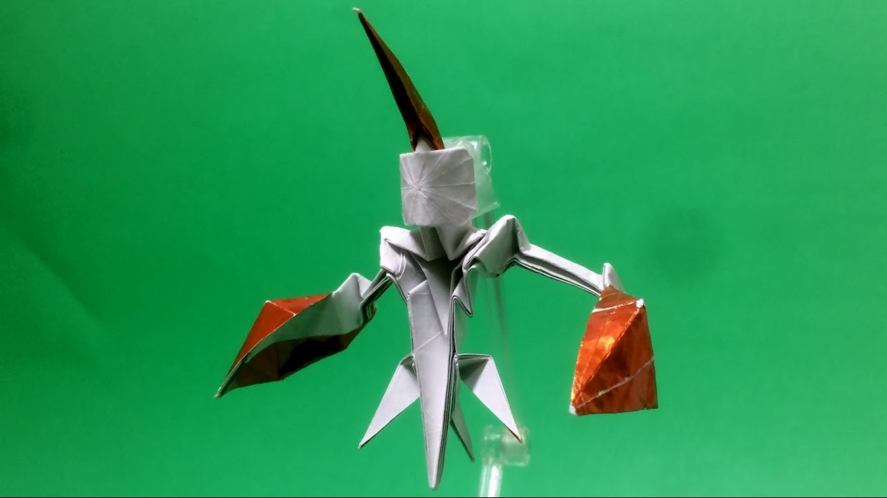 折り紙 イベルタル 伝説のポケモン ポケモンxy 折り方 作り方 How To Make Origami Pokemon Yveltal Youtube