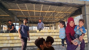 Building and Surviving with the Saleh and Sadri Nomadic Family: Beautiful Gardening in the Backyard