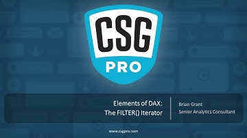 Elements of DAX 03-06: The FILTER() Iterator