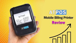 Atpos Best Bluetooth Thermal Printer Review | Best For Small Businesses & Shopkeepers || Atpos Hl450